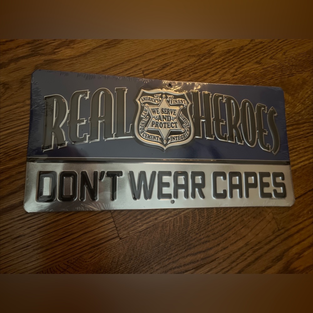 Police hero car tag